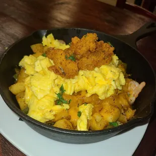 Seafood scramble