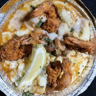 Southern Fried Shrimp and Grits