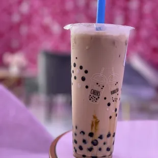 Boba! The tea flavor is great!