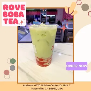 Enjoy fresh and nutritious milk tea at Rove Boba Tea with soft, fragrant pearls that will definitely make every drop of tea special.