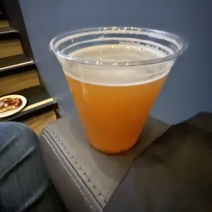 Draft beer from Bierport next door.