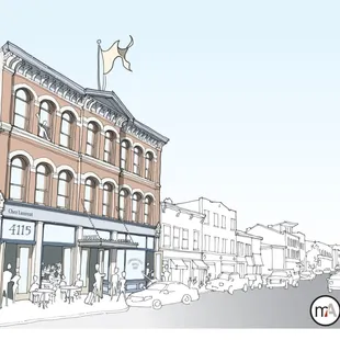 A rendering of how the Row House will look once completed.