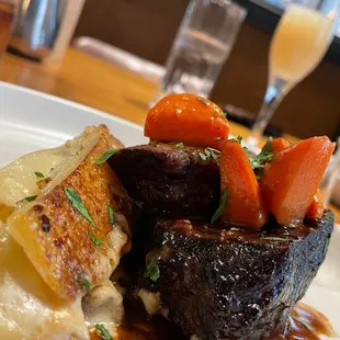 Braised Short Rib with Potato Au Gratin