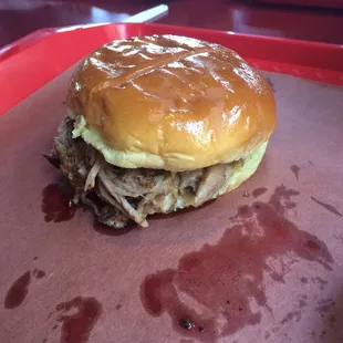 Pulled pork sandwich