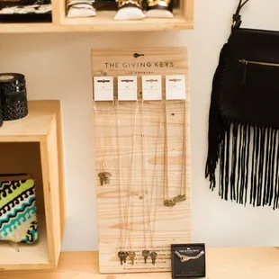 Rowe Boutique loves stocking the Giving Keys. Photo courtesy of The Scout Guide.