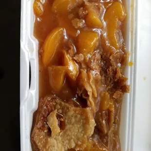 Peach cobbler (lg $5)
