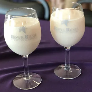 two glasses of wine