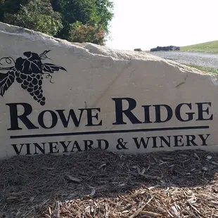 Sign at entrance