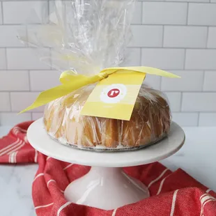 lemon cake in packaging