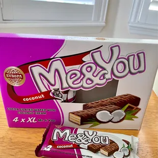 Yes to coconut, chocolate and crispy wafers. Light too!  Highly recommend. (*‿*) /