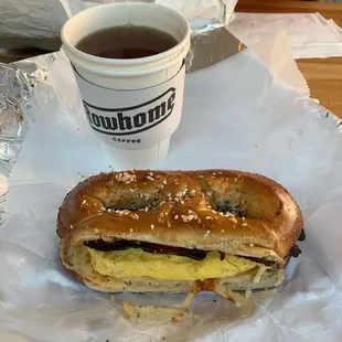 Philly Pretzel Sandwiches