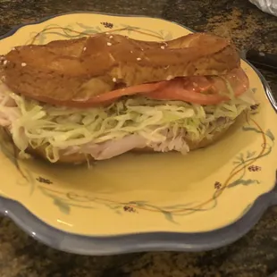 Turkey Pretzel Sandwich