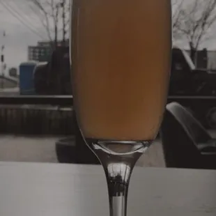 Cranberry &amp; Peach Mimosa