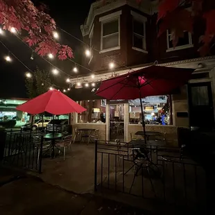 outside