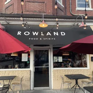 The front of the restaurant
