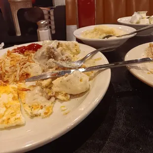 Paid and left the flavorless meal on the table