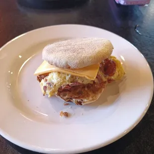 Bacon, Egg and Cheese muffin