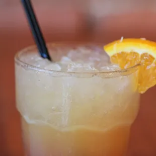 a drink in a glass