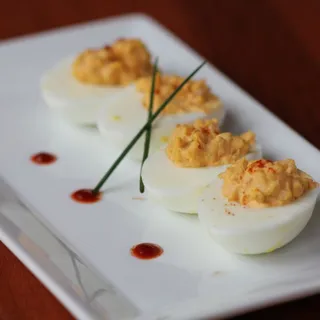 Sriracha Deviled Eggs