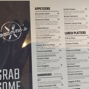 Menu.