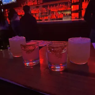 Peach Whiskey and Mexican Candy Shots
