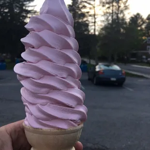 Black raspberry soft serve. Mmmmmm