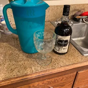 The Kraken and pitcher of homemade eggnog