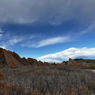 Gorgeous view of the mountains, from the hiking trail.