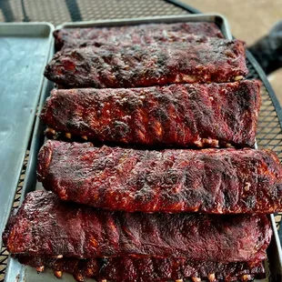  ribs on a grill