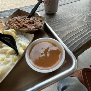 This sauce I'm told is something they've been making in the family forever.  It's a water based sauce with some spices added.  Delicious