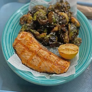 VERLASSO SALMON + Crispy Brussels Sprouts