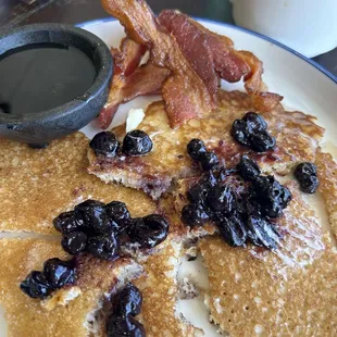 Digging in.