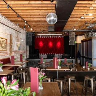 the interior of the restaurant