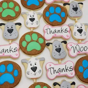 Cookies before being wrapped.