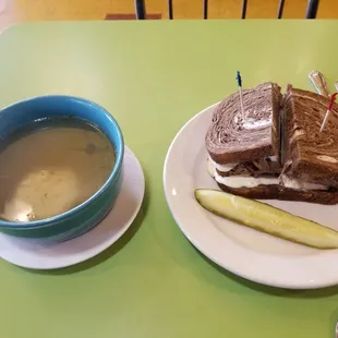 Matzoh Ball Soup, and a Pastrami Sandwich