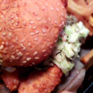 Pickle-brined chicken sandwich