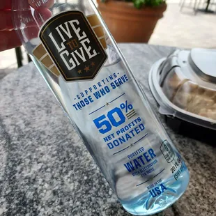 Live to Give bottled water benefits veterans