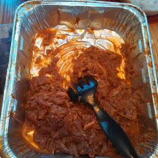 At my cousins graduation party... enjoyed some of the best pulled pork I have ever had! Tastes amazing on a fresh roll.