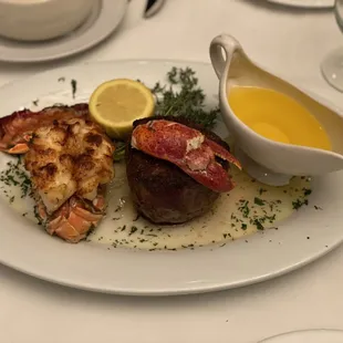 Surf &amp; Turf Filet Mignon &amp; Brazilian Lobster Tails.