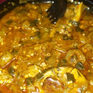 Okra soup