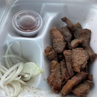 Beef Suya a bit pricey for the quantity you get but it's delicious.