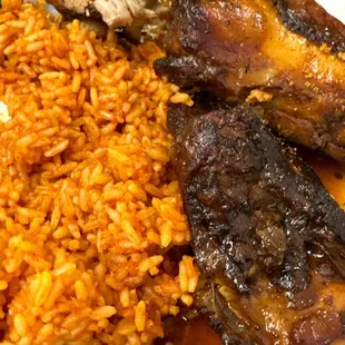 Jerk Chicken and Rice.