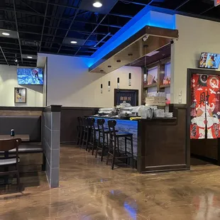 Sushi bar area