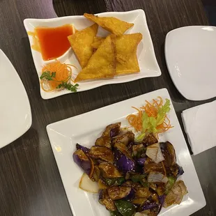 Spicy Garlic Eggplant