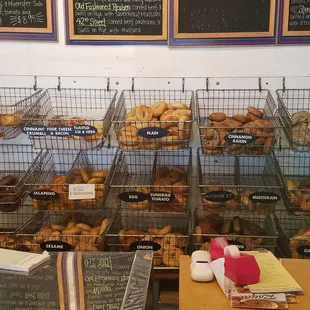 Fresh bagels.  Put phone to your nose and you&apos;ll smell them!