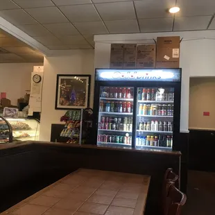 Left- the area where you order, right- bathrooms.