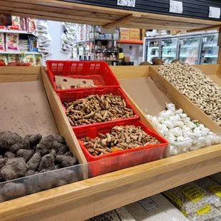 a variety of food items