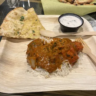 Chicken Tika Masala and Garlic Naan!! Was tasty!!