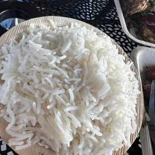 Plain white rice