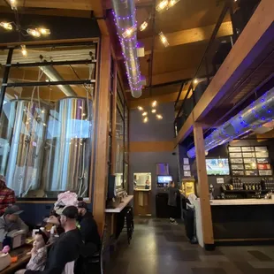 the interior of the restaurant